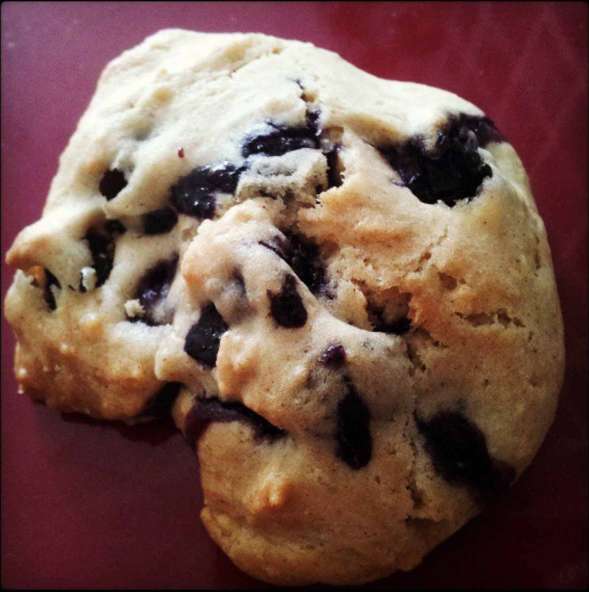 Baking Disaster 2 - Sad undercooked blueberry drop scone
